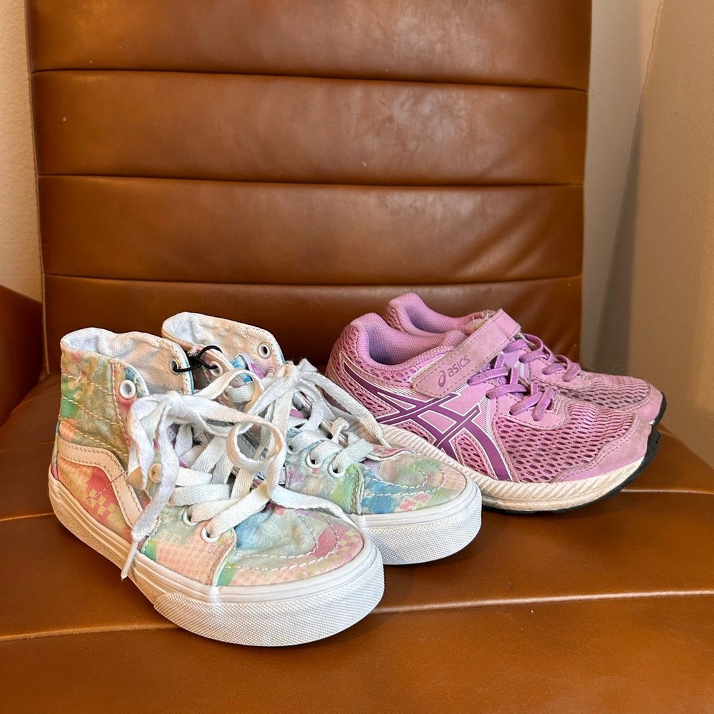 Vans and ASICS Multicolor Kids Sneakers bundle